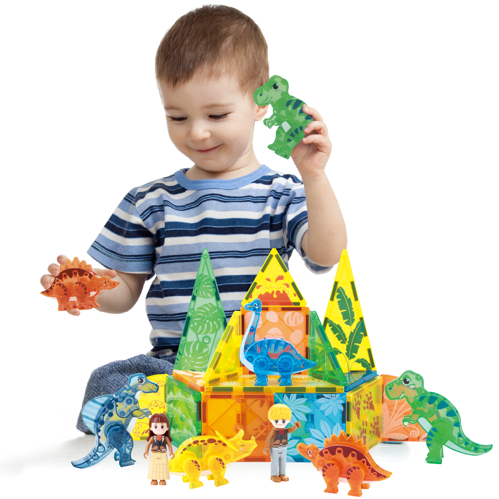 Dino Party Magnetic Tiles