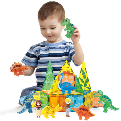 Dino Party Magnetic Tiles