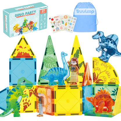 Dino Party Magnetic Tiles