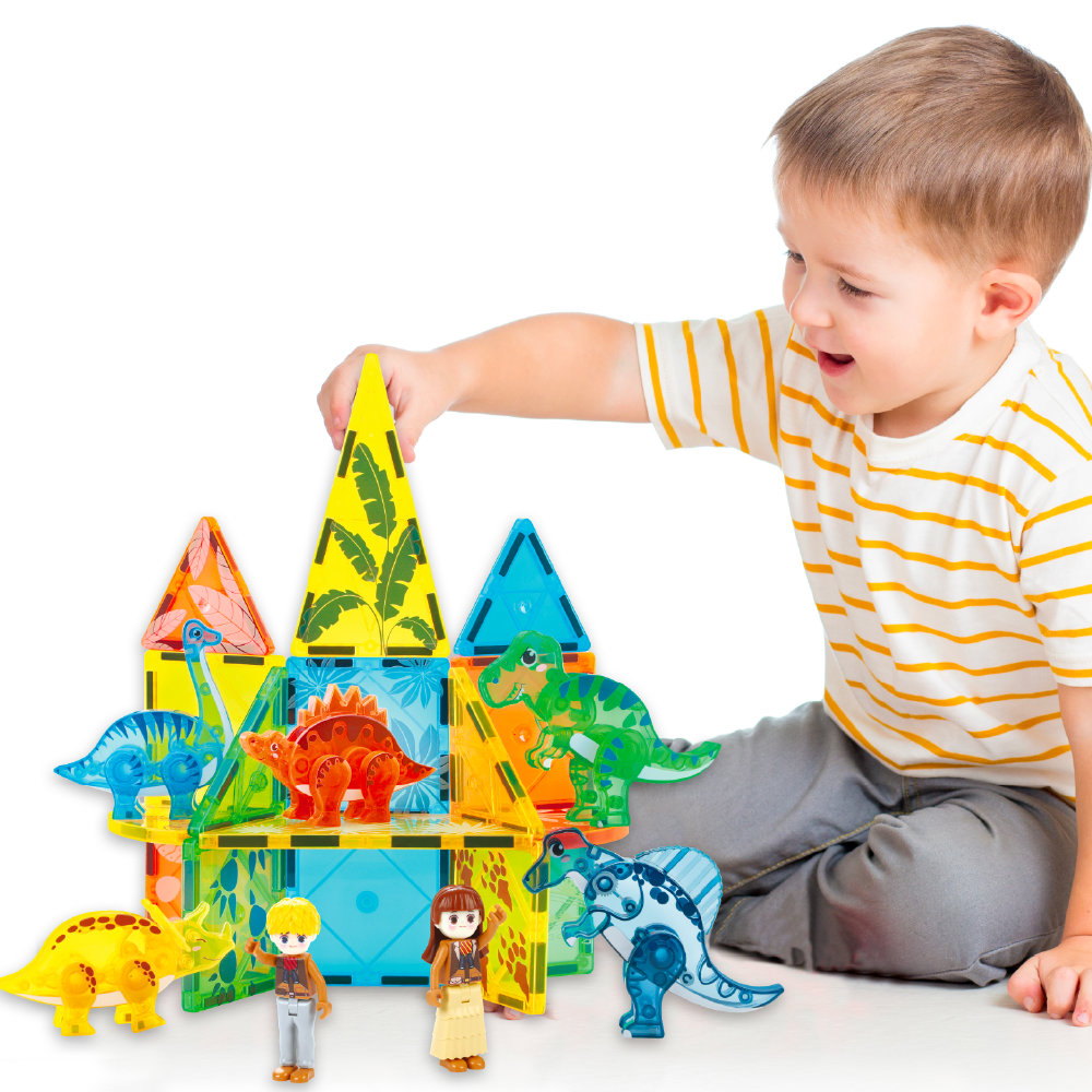 Dino Party Magnetic Tiles