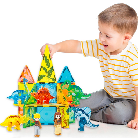 Dino Party Magnetic Tiles